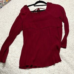 Sonoma Crimson Long Sleeve Blouse